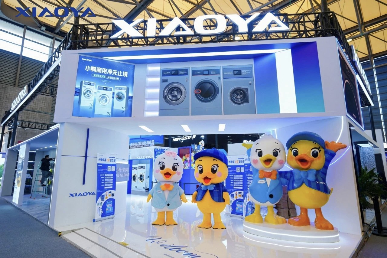 XIAOYA laundry equipment exhibition booth
